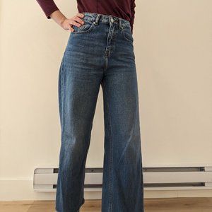 Frank and Oak wide leg jeans